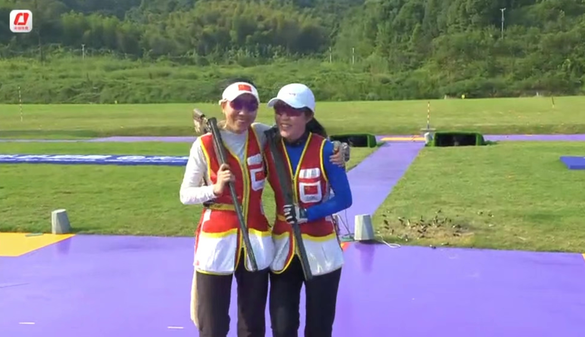 江伊婷在杭州亚运会射击女子双向飞碟个人决赛