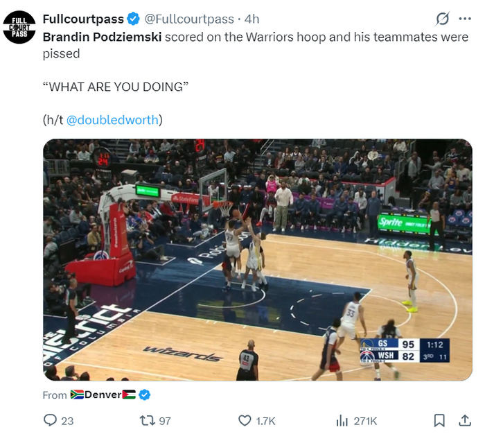 科尔600胜助勇士逆转奇才 波神砍30分梅尔顿爆发